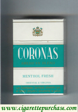 Coronas Menthol Fresh cigarettes American Blend